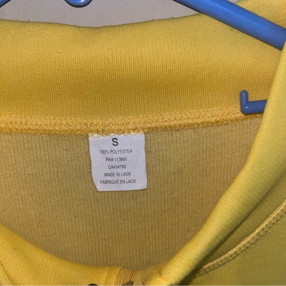 Yellow quarter zip sweater